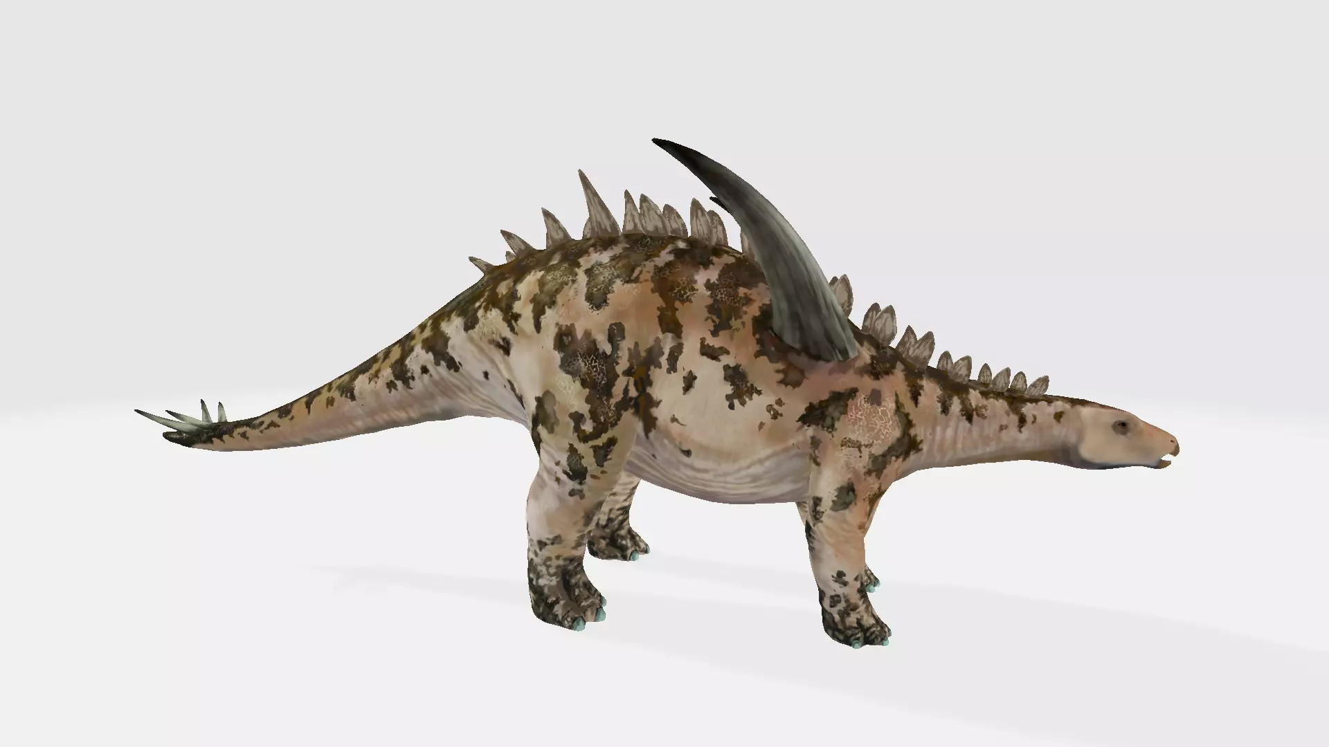 Gigantspinosaurus dinosaur 3D model_0