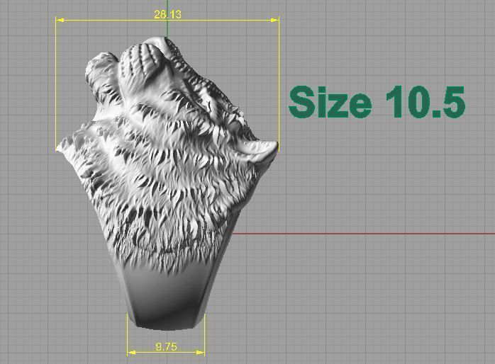 Tiger Rings 3D print model_8