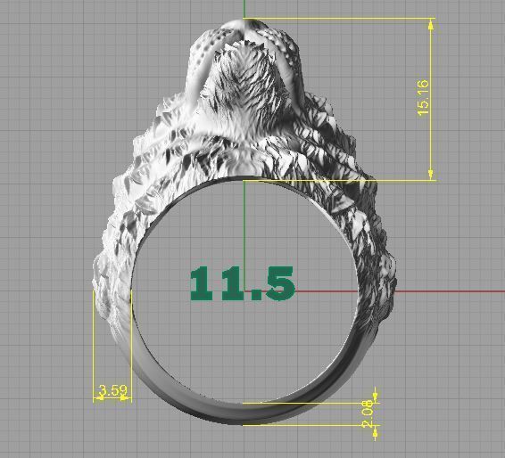 Tiger Rings 3D print model_9