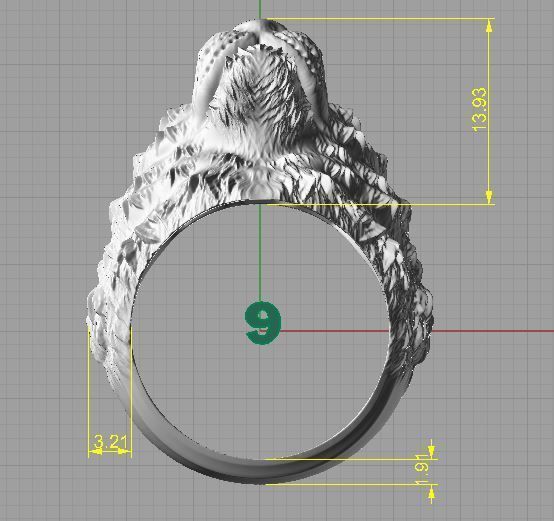Tiger Rings 3D print model_5