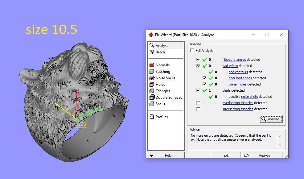 Tiger Rings 3D print model_12