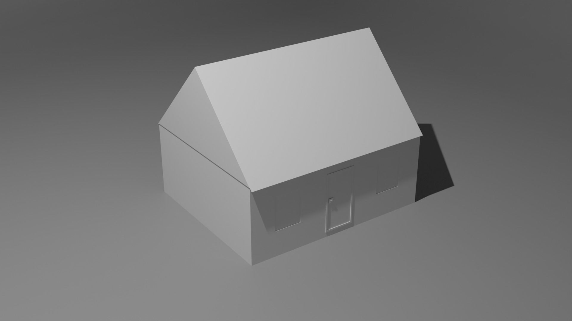 Shack wooden house Free low-poly 3D model_4