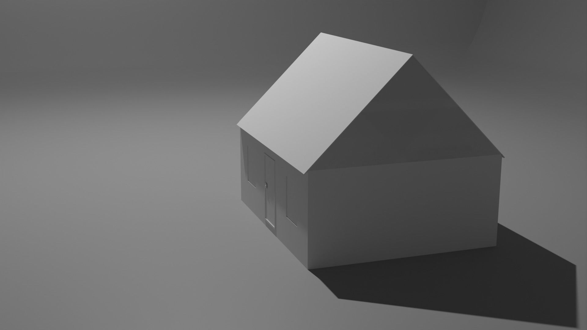 Shack wooden house Free low-poly 3D model_6