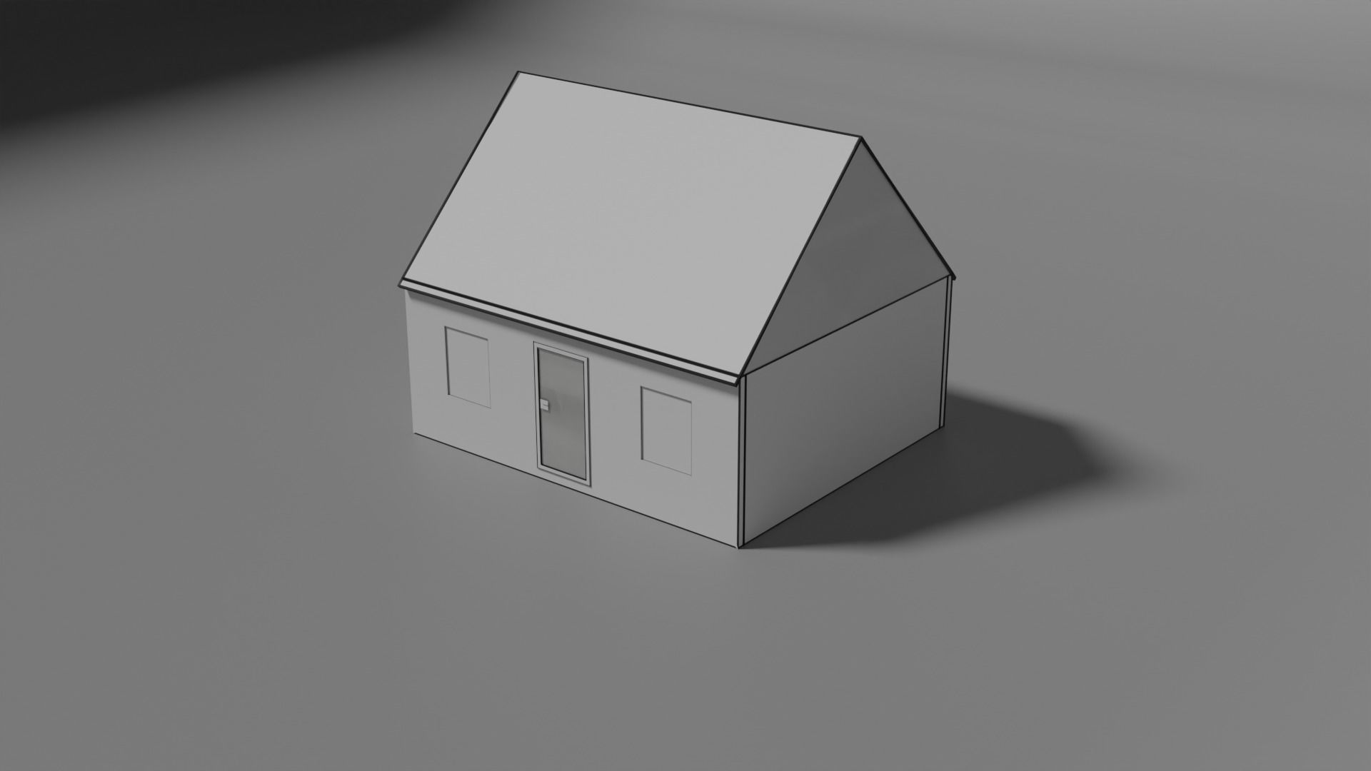 Shack wooden house Free low-poly 3D model_8