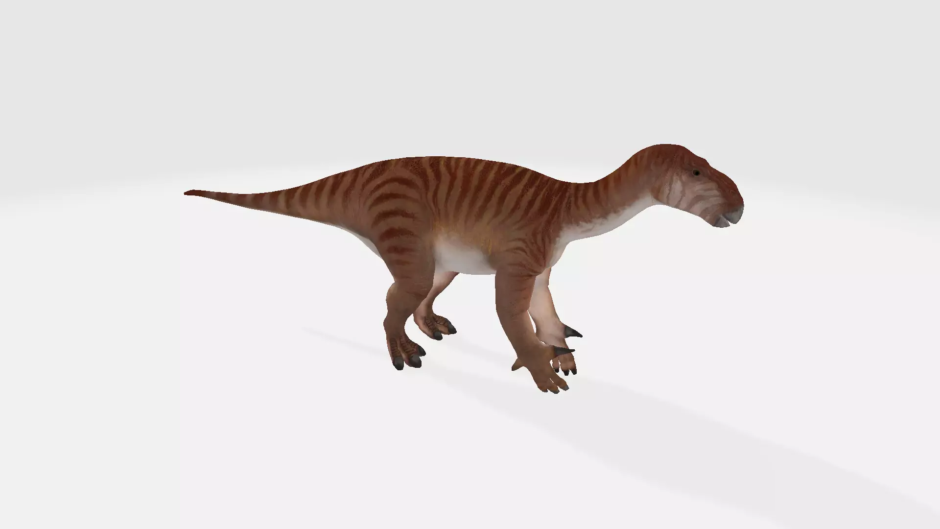 Iguanodon dinosaur 3D model_0