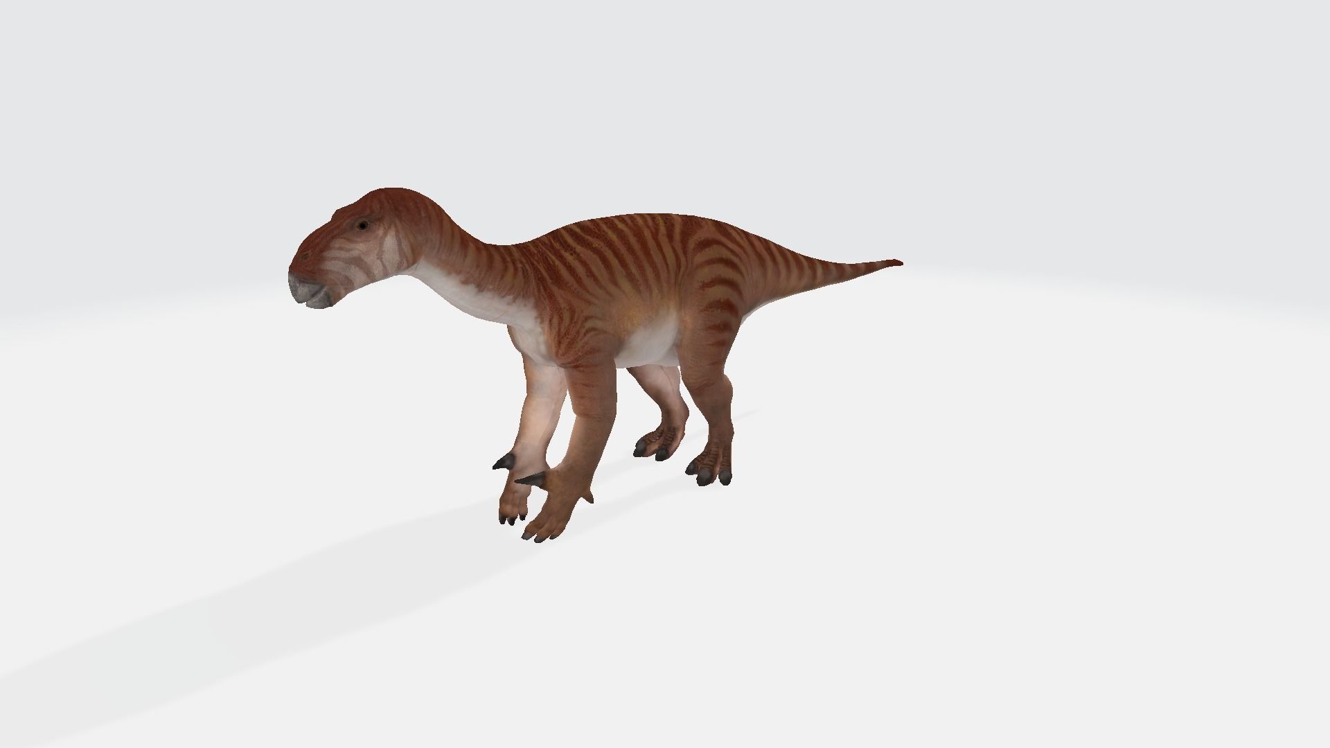 Iguanodon dinosaur 3D model_1