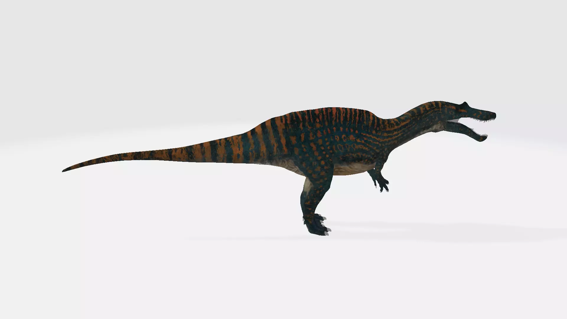 Irritator dinosaur 3D model_0