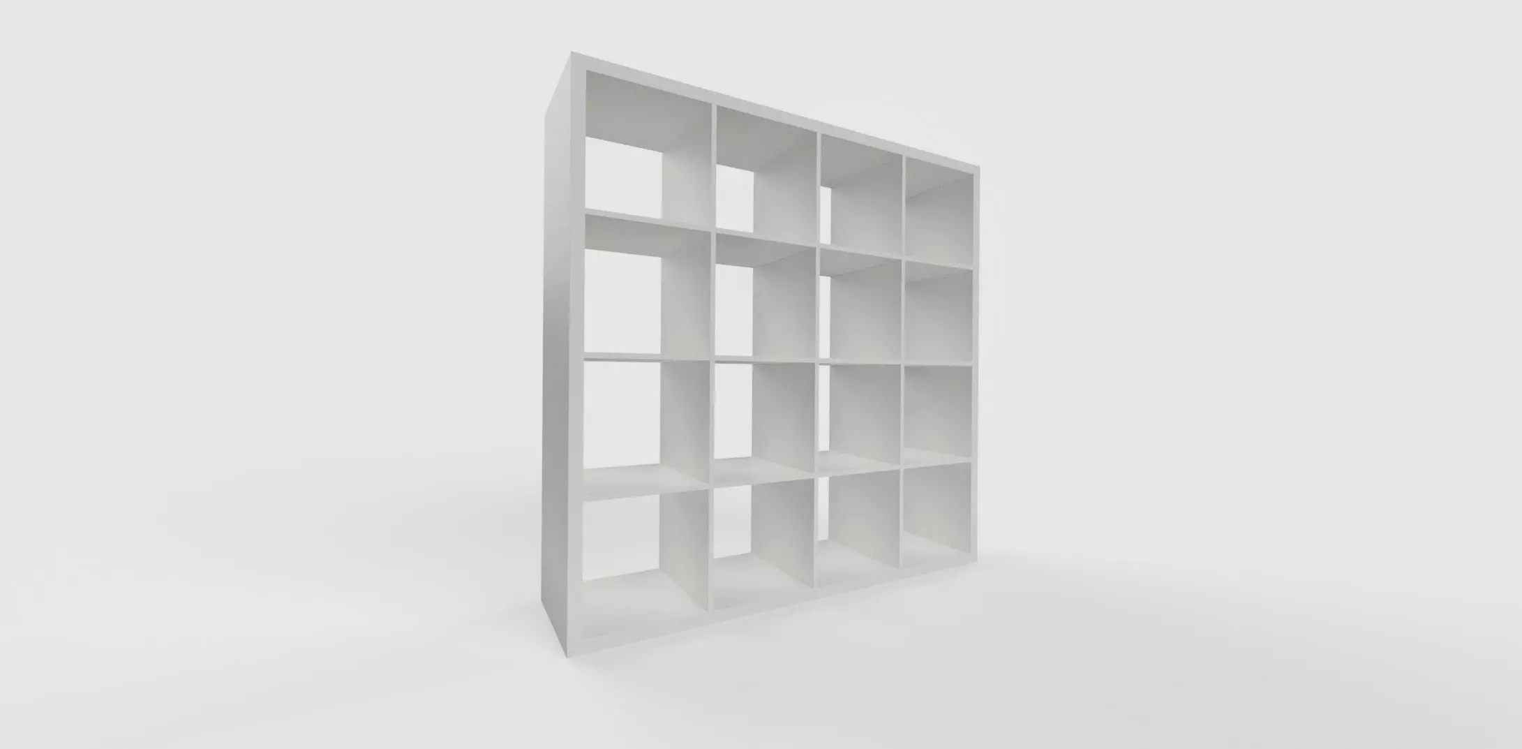 IKEA KALLAX Shelf Unit 4x4 White 3D model_0