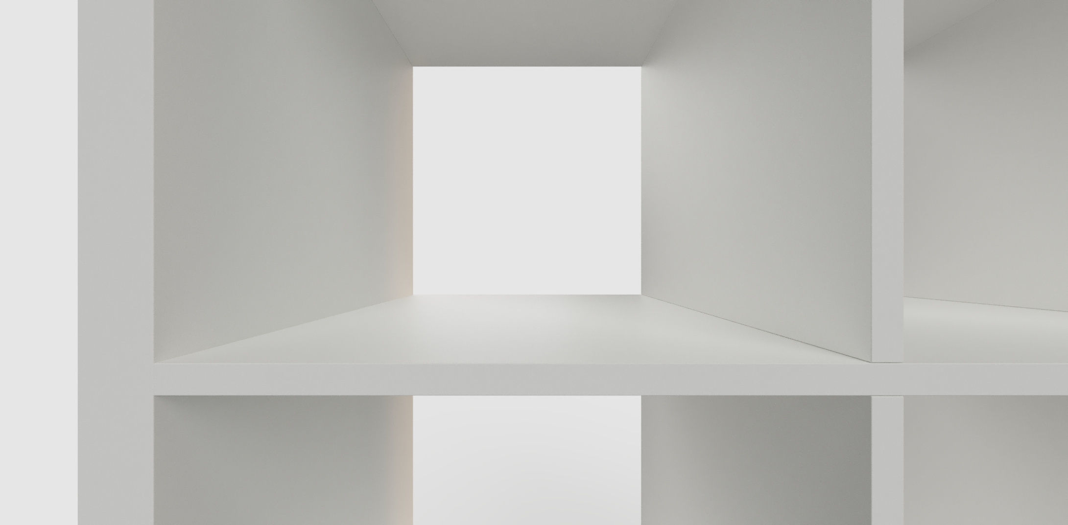 IKEA KALLAX Shelf Unit 4x4 White 3D model_5