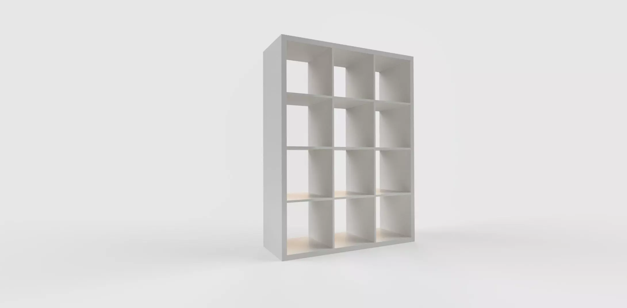 IKEA KALLAX Shelf Unit 3x4 White 3D model | CGTrader