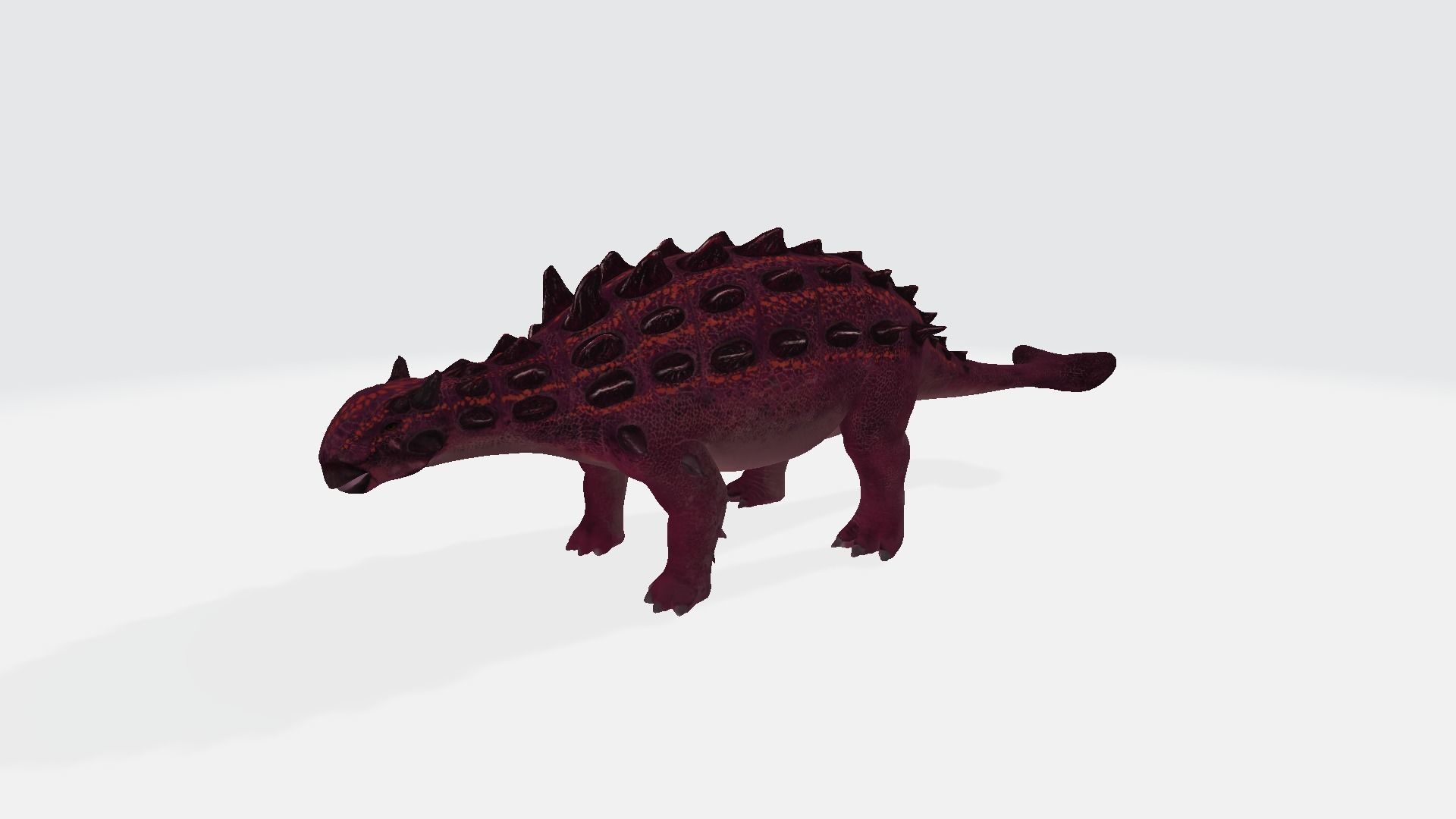 Minotaurasaurus dinosaur 3D model_1