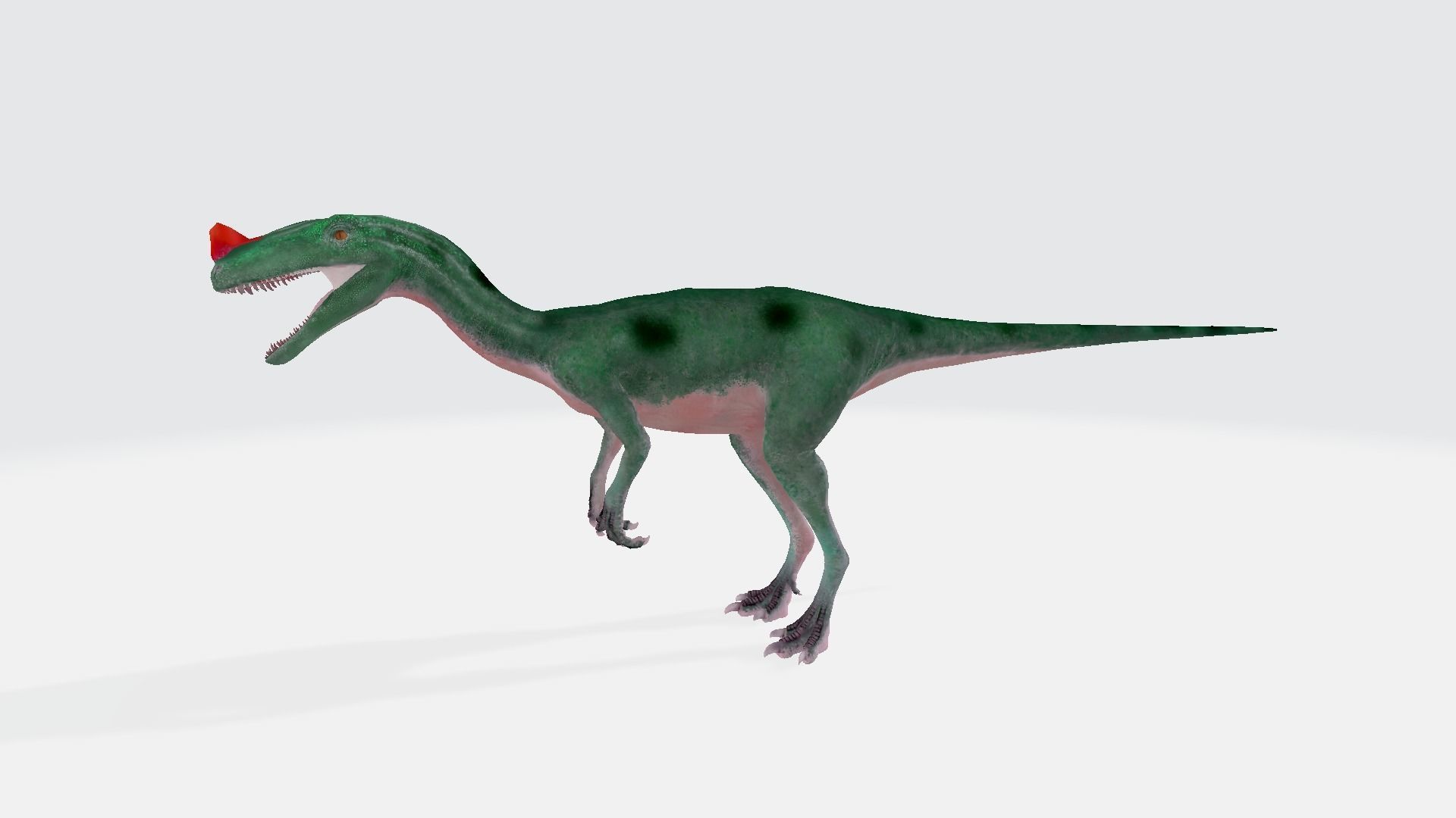 Ornitholestes dinosaur 3D model_1
