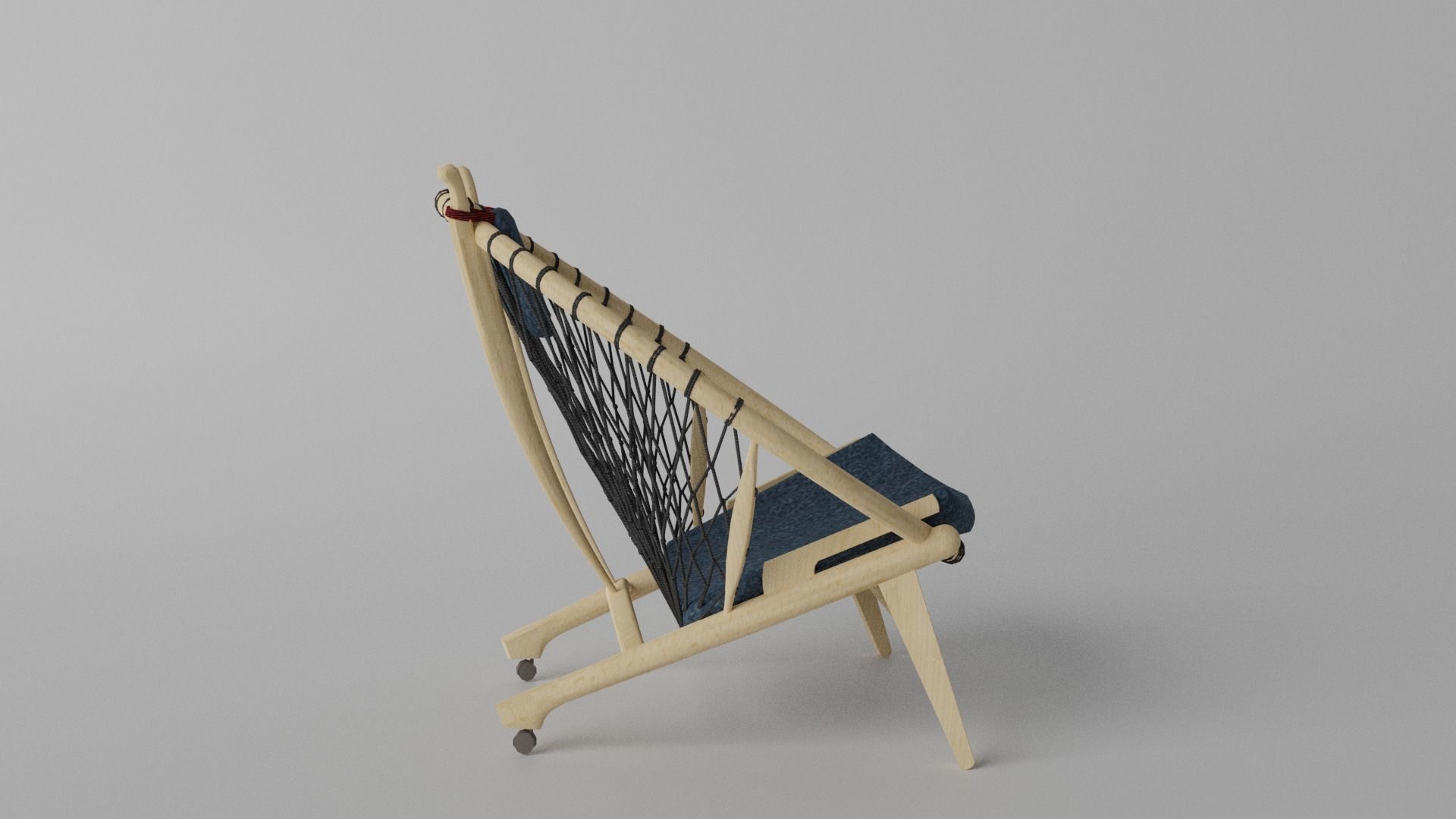  Rattan Chair  Low-poly 3D model_10