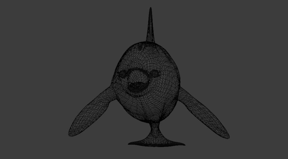 Killer Whale Orca Animated Low-poly 3D model_25