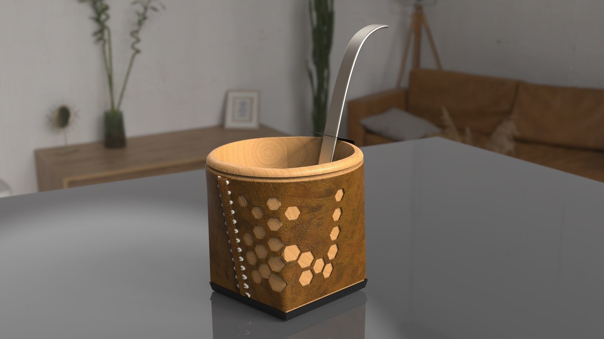 Mate Hex 3D model_1
