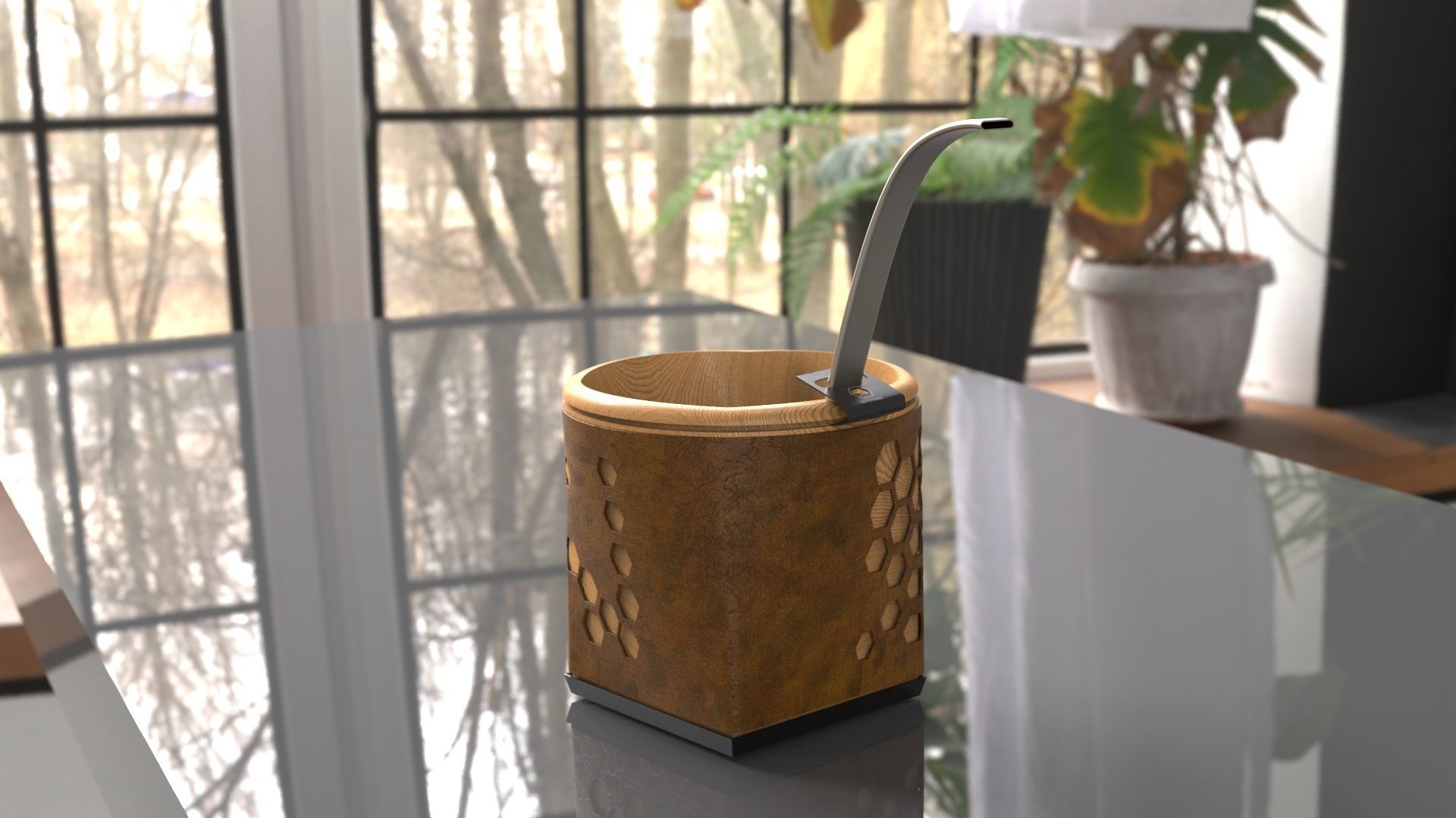 Mate Hex 3D model_2