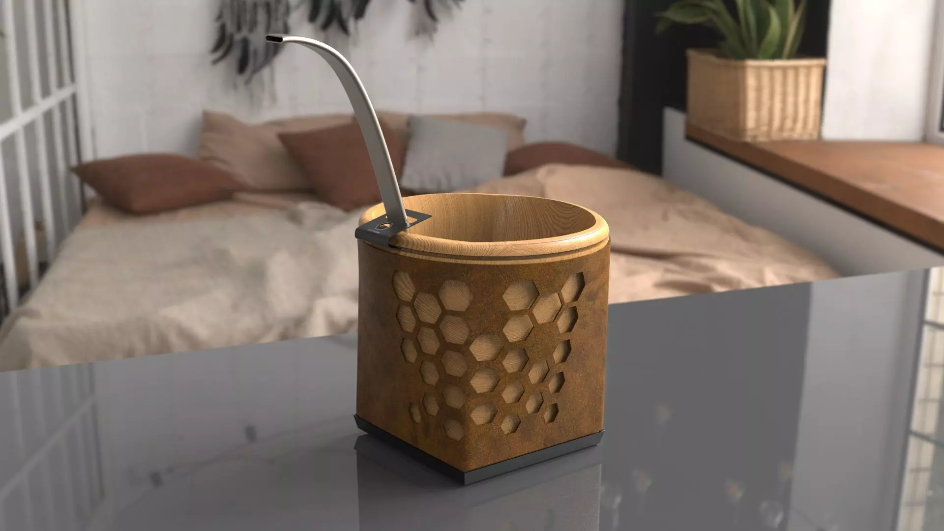 Mate Hex 3D model_0