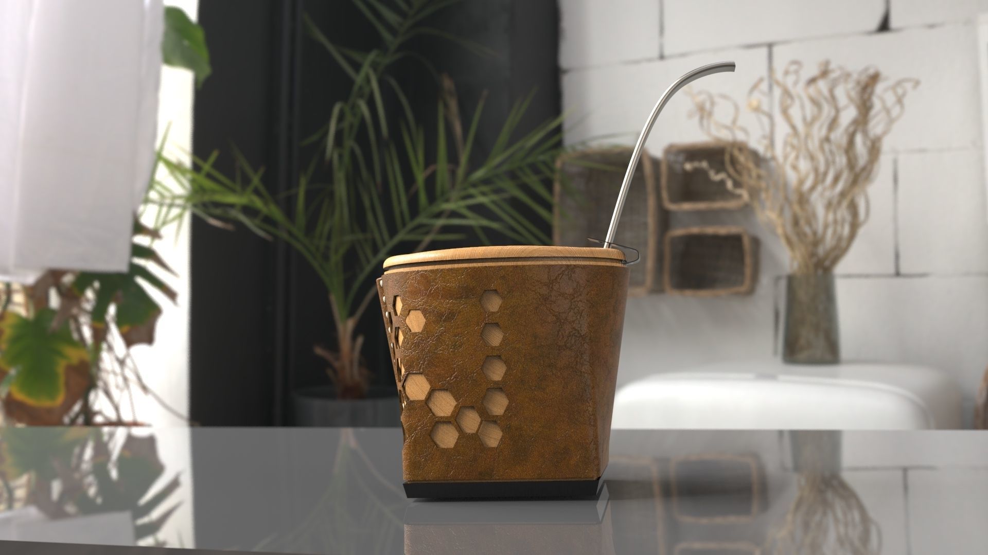 Mate Hex 3D model_3