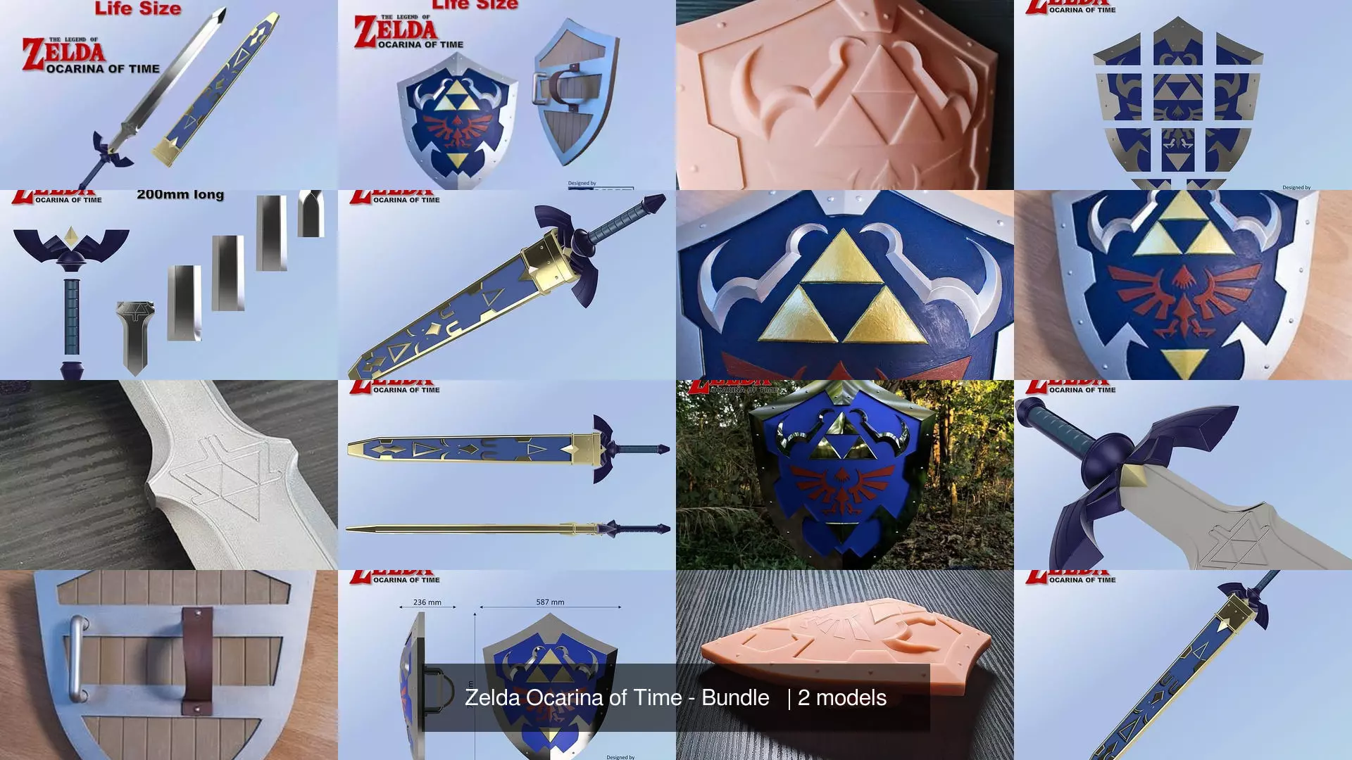 Zelda Ocarina of Time - Bundle   3D Model Collection_1