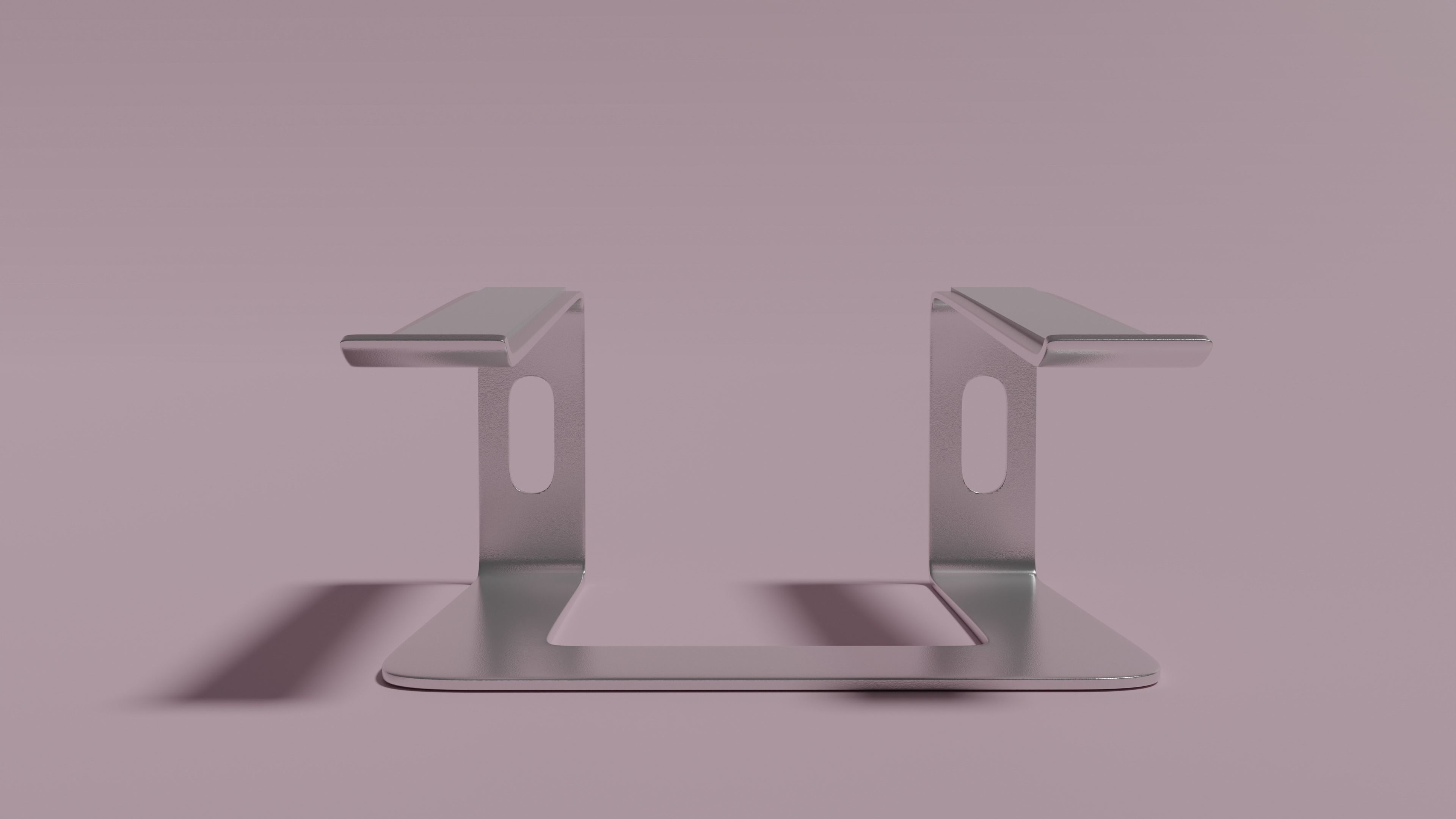 Aluminium Laptop Stand 3D model_2