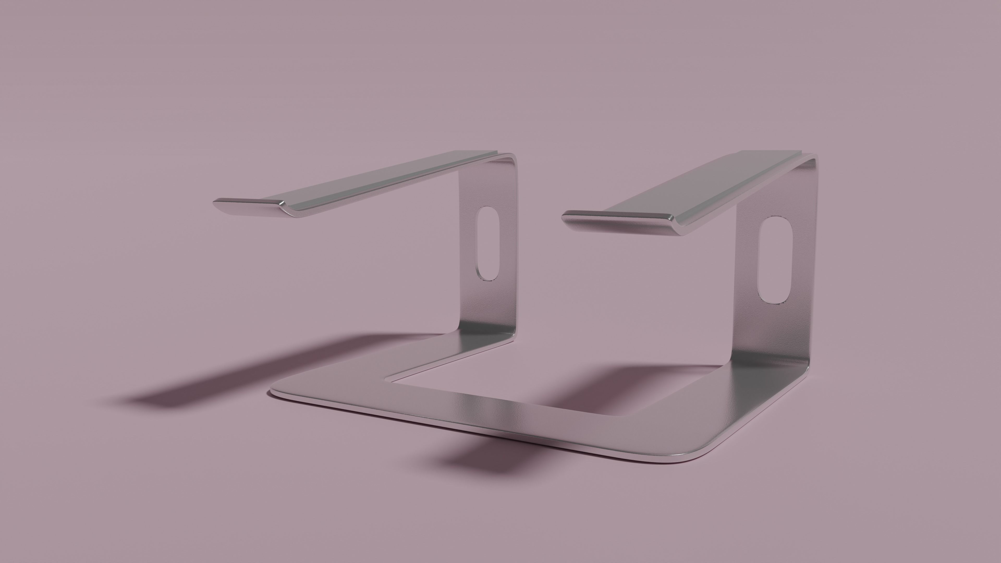 Aluminium Laptop Stand 3D model_1
