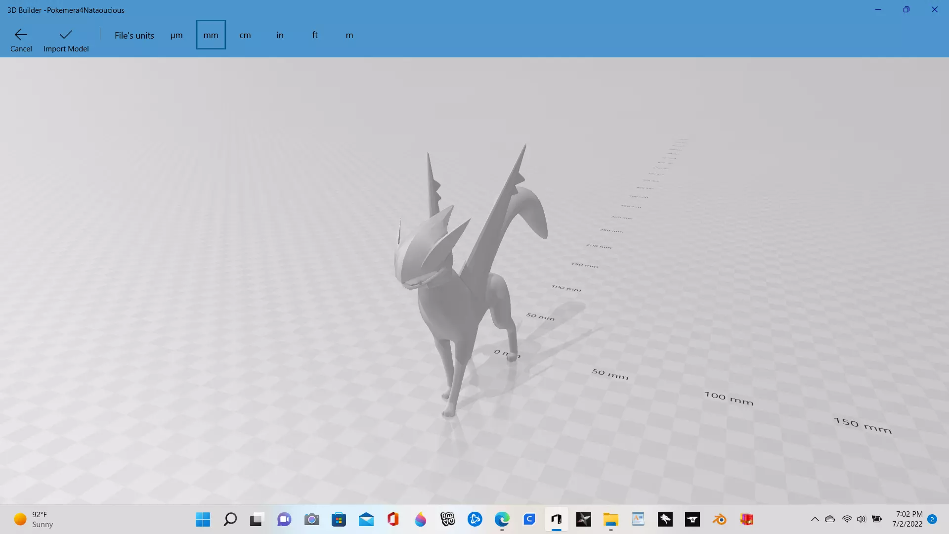 Nataoucious pokemon on computer screen 3D print model_0