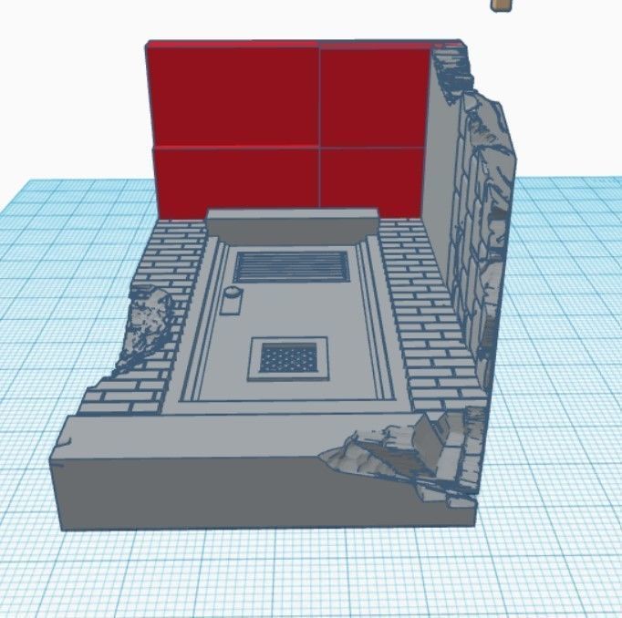 1 12 Scale NY Alley Doorway Diorama STL File 3D print model_7