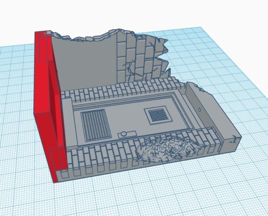 1 12 Scale NY Alley Doorway Diorama STL File 3D print model_5