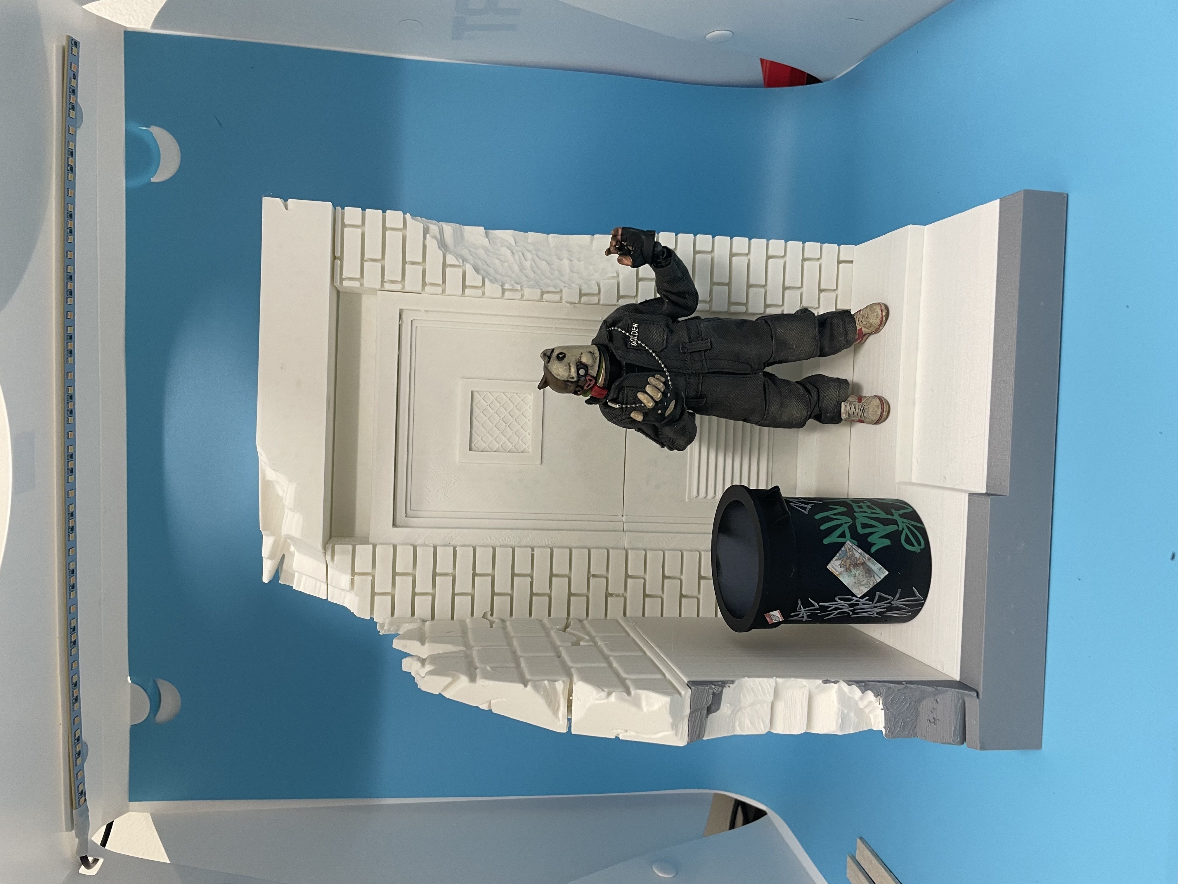 1 12 Scale NY Alley Doorway Diorama STL File 3D print model_3