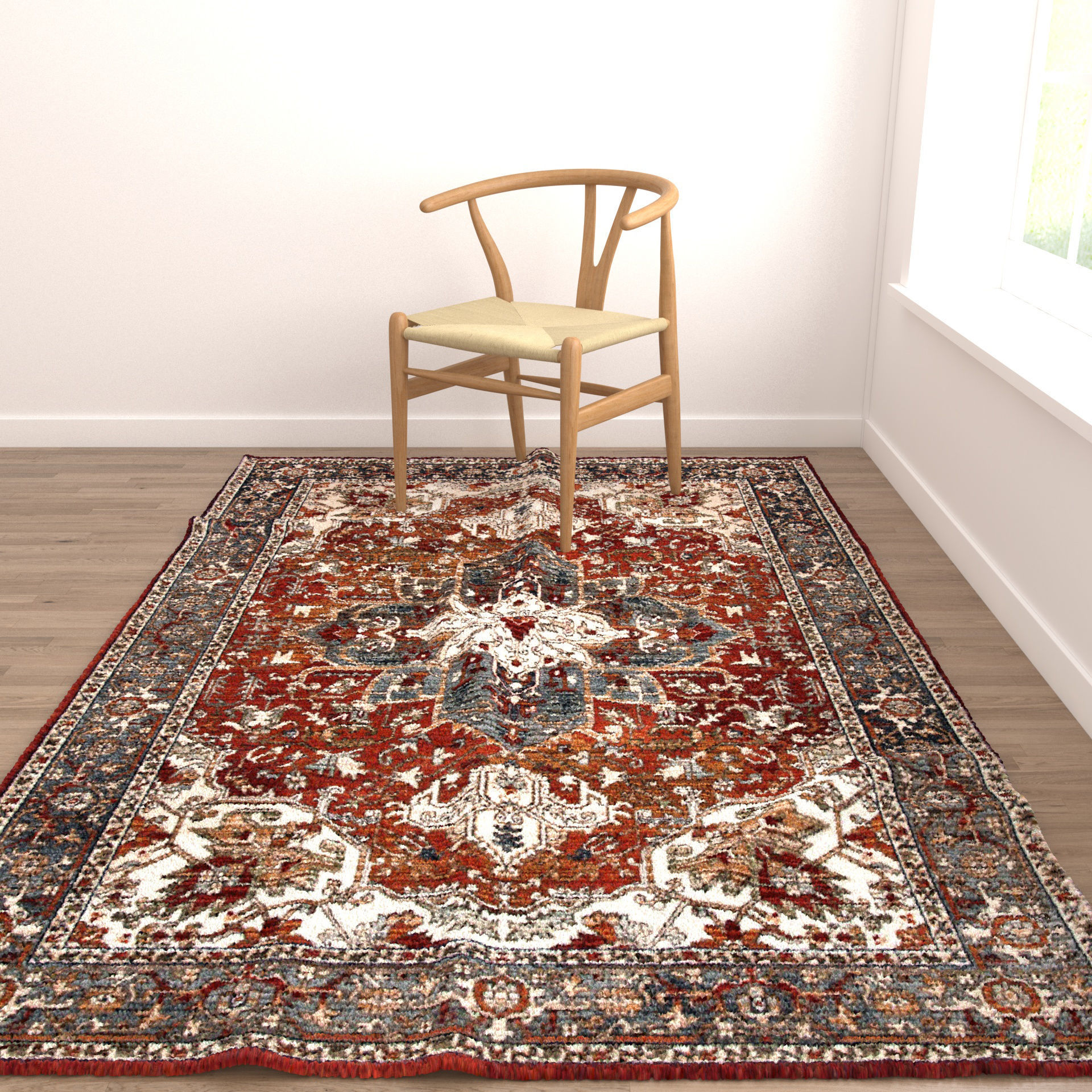 Rugs No 693 Low-poly 3D model_4