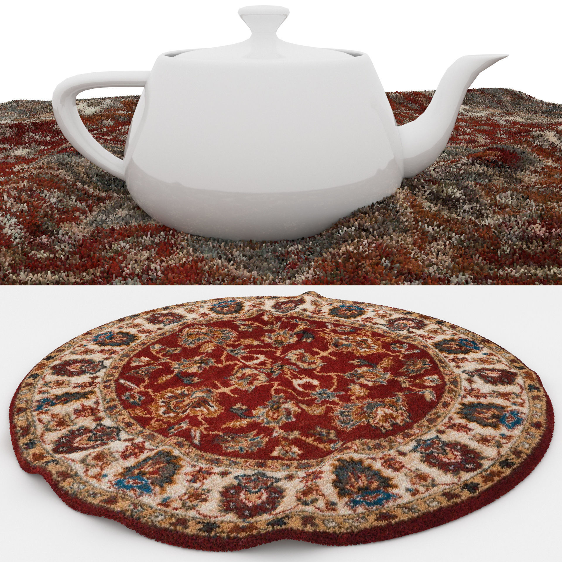 Rugs No 693 Low-poly 3D model_1