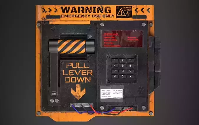 Control Panel Low-poly 3D model