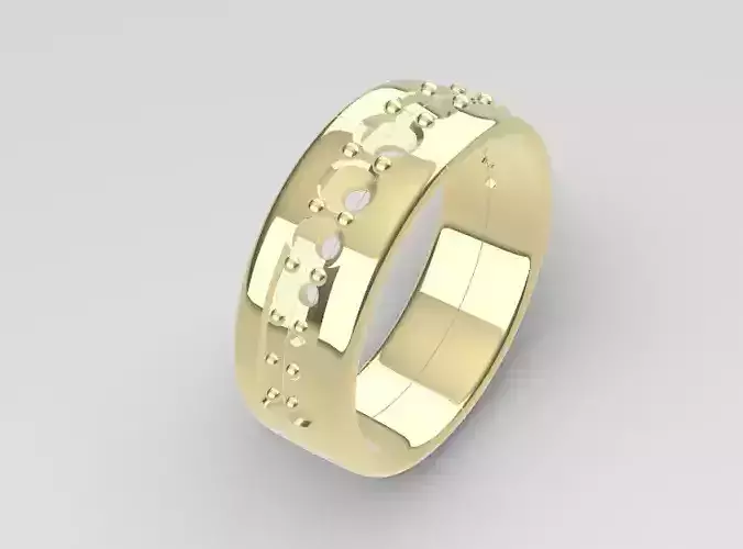 Mens Band Ring 10mm 3D print model