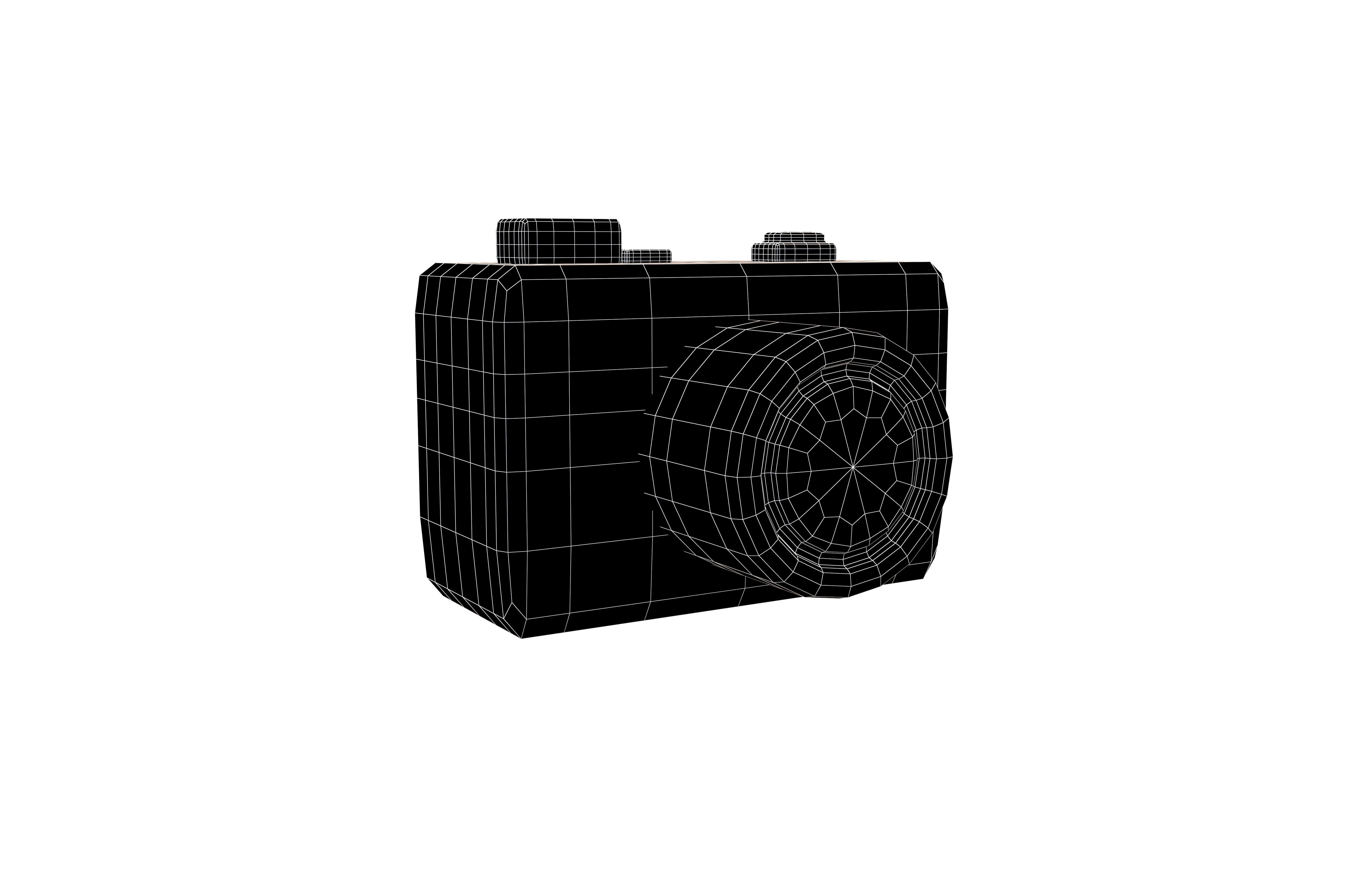 Camera Icon v1 002 Low-poly 3D model_4