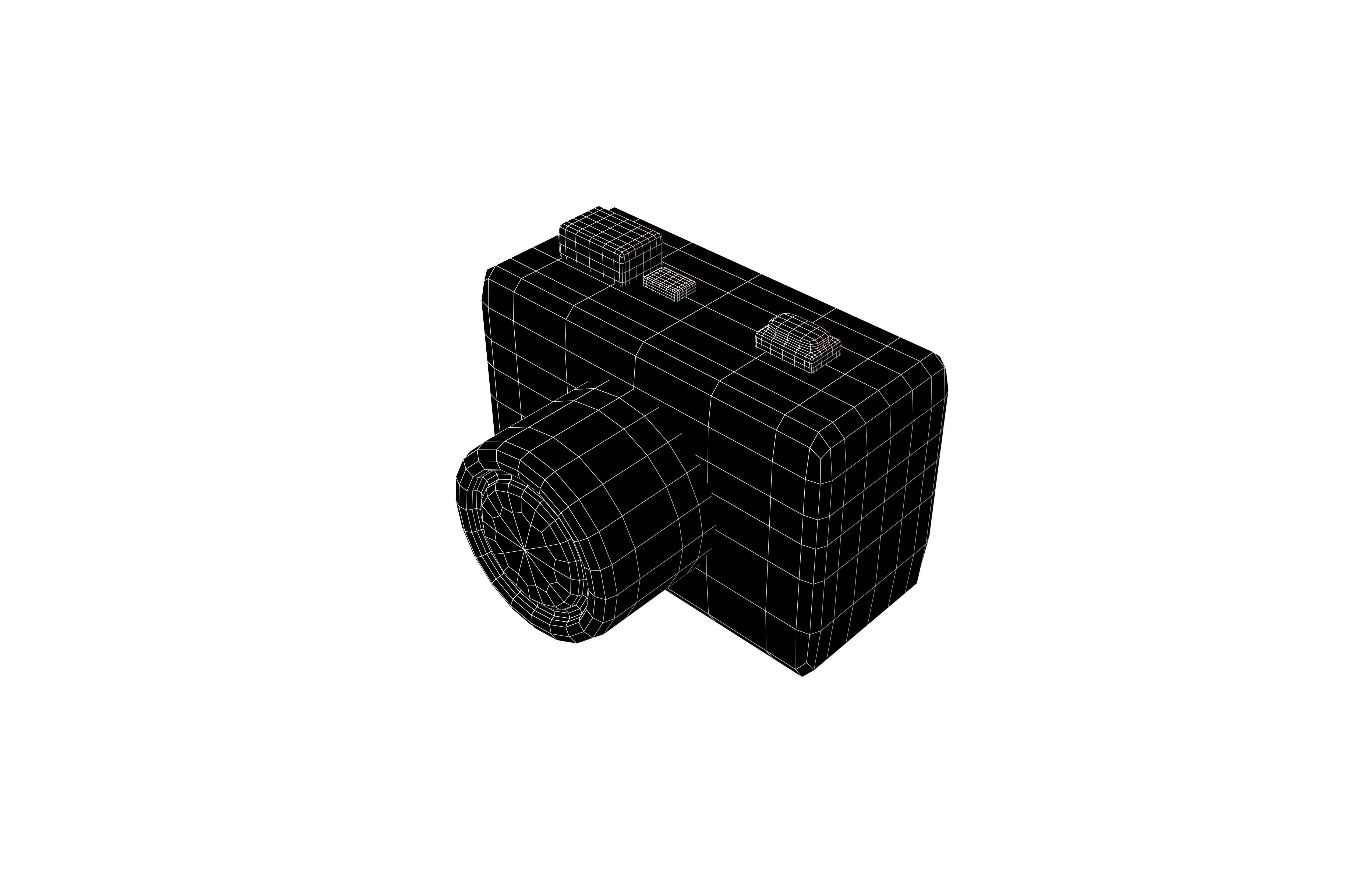 Camera Icon v1 002 Low-poly 3D model_5