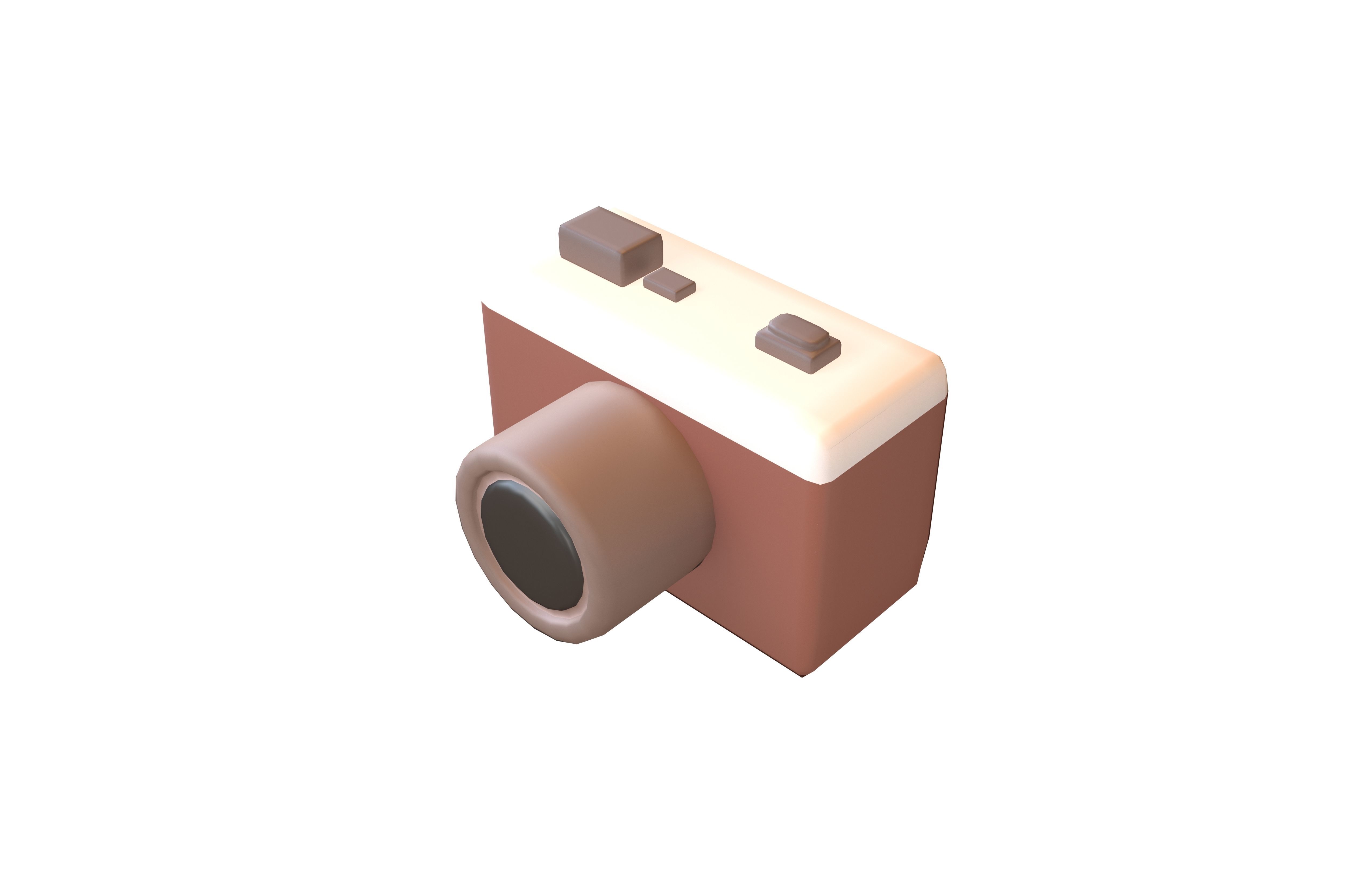 Camera Icon v1 002 Low-poly 3D model_2