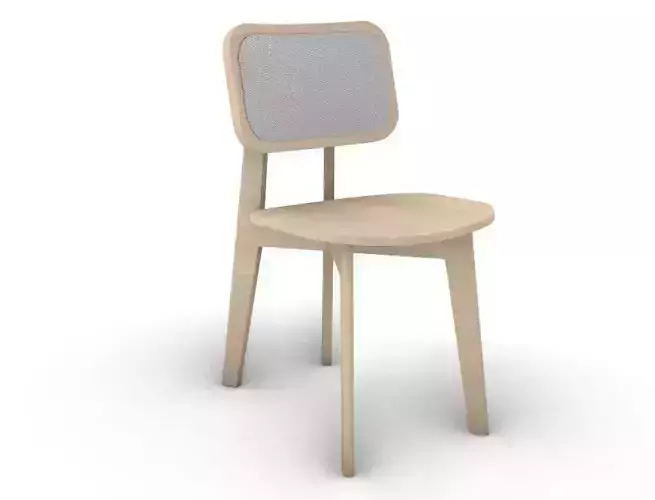 Minimal round coffee table with chair