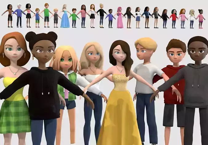 cartoon characters collection