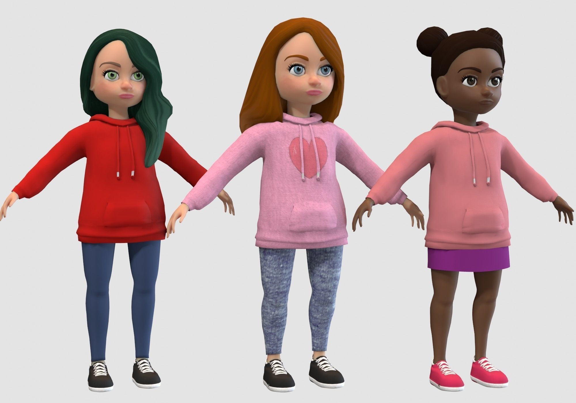 cartoon characters collection 3D model_13