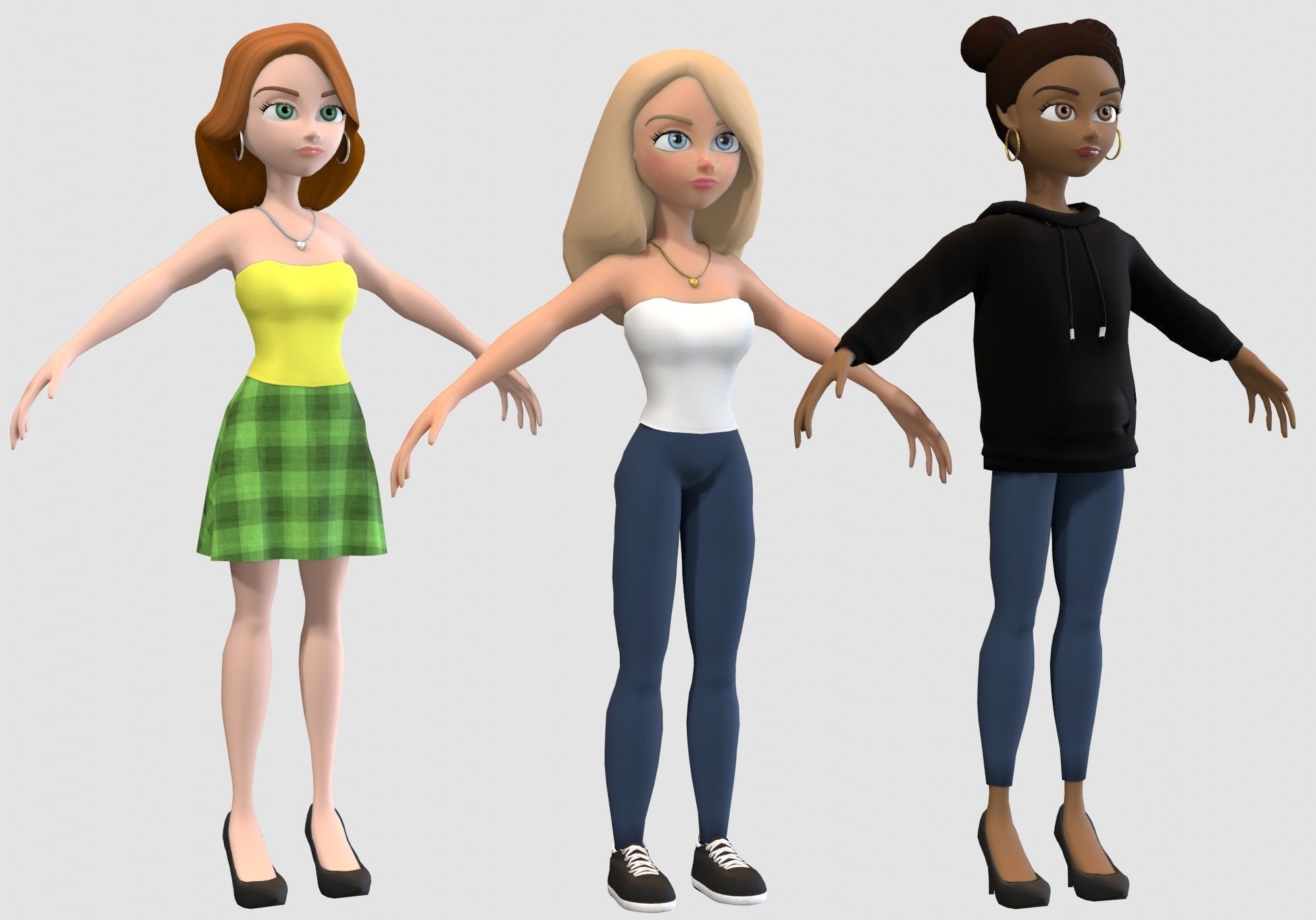 cartoon characters collection 3D model_14