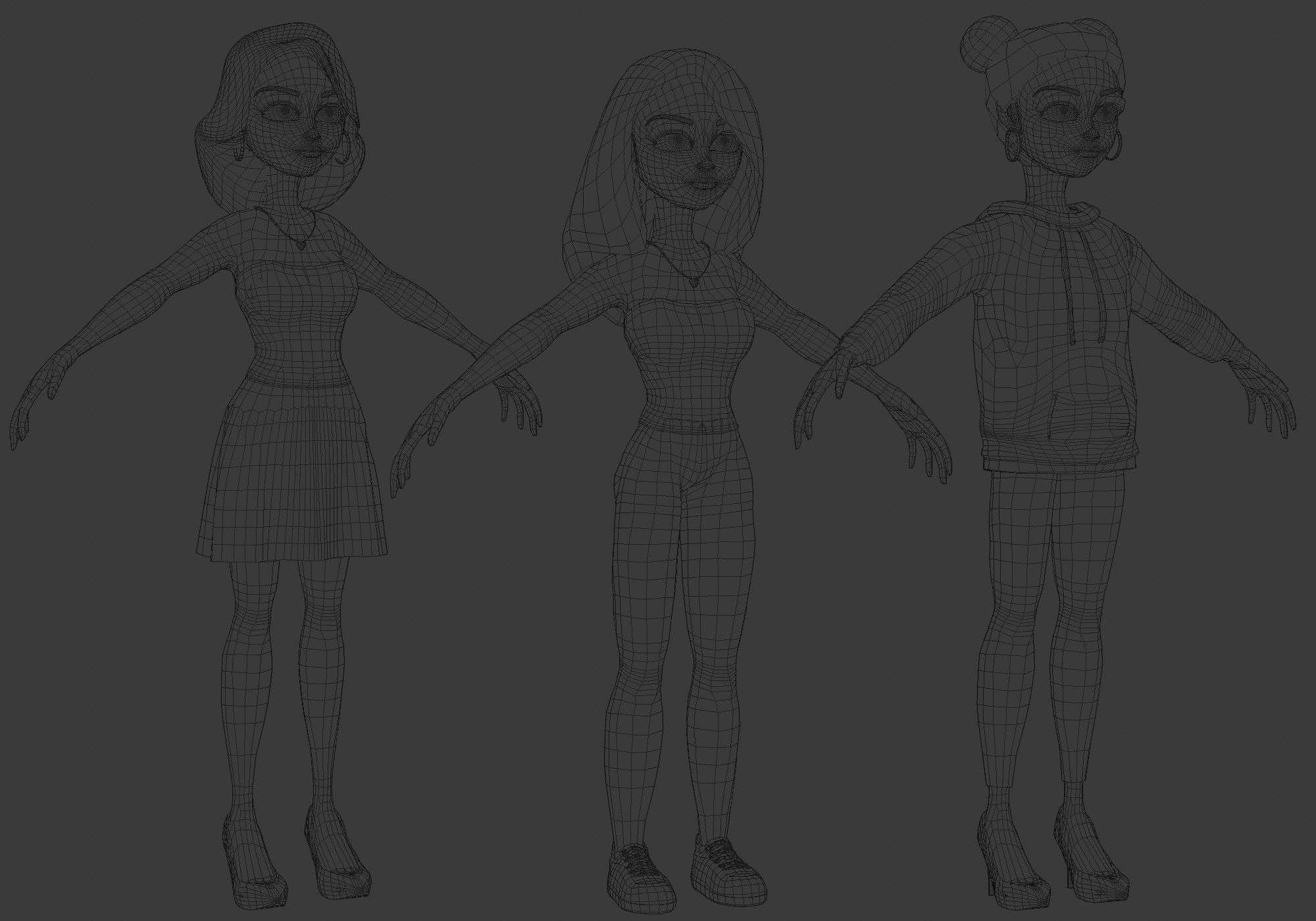 cartoon characters collection 3D model_28