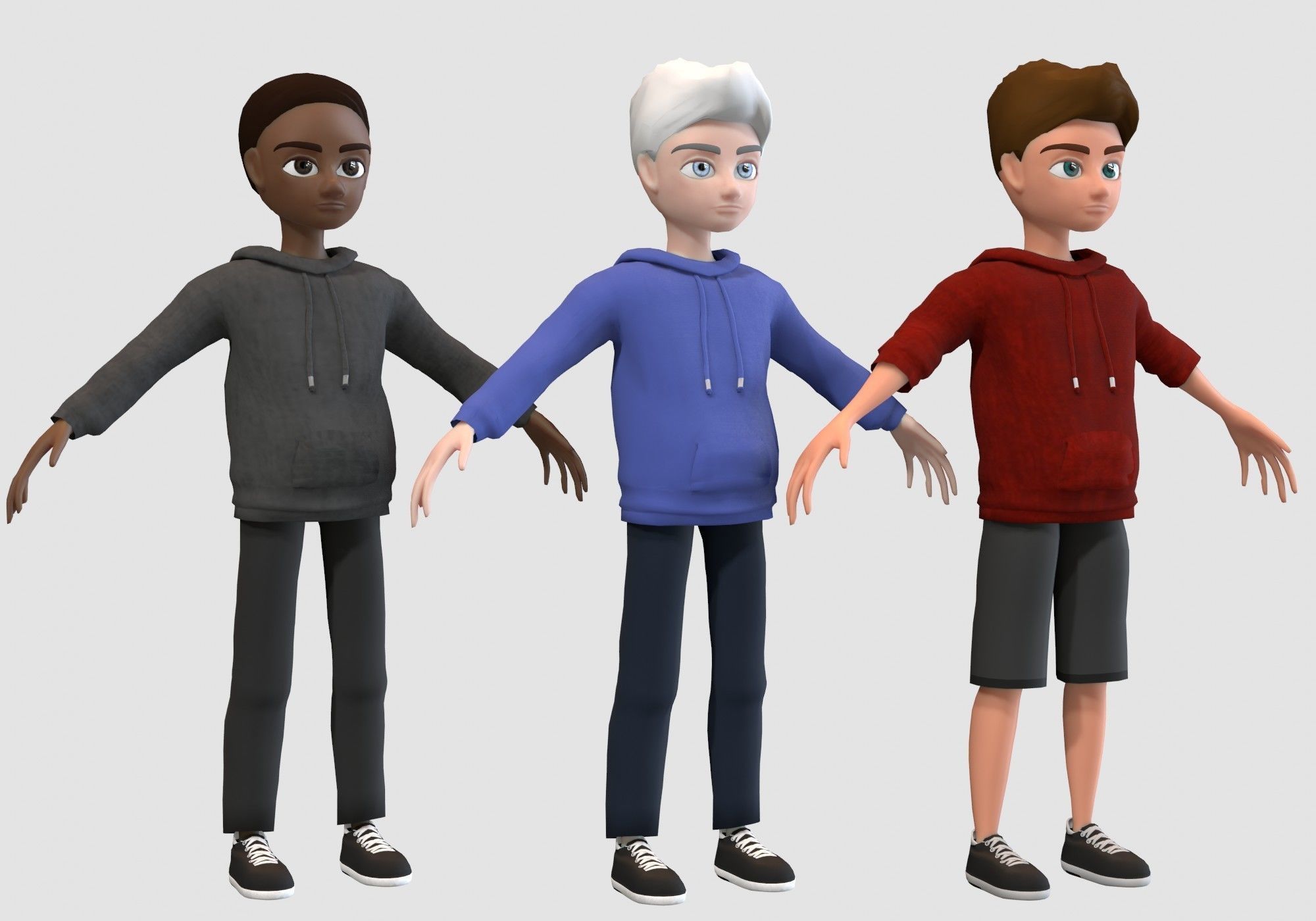 cartoon characters collection 3D model_15