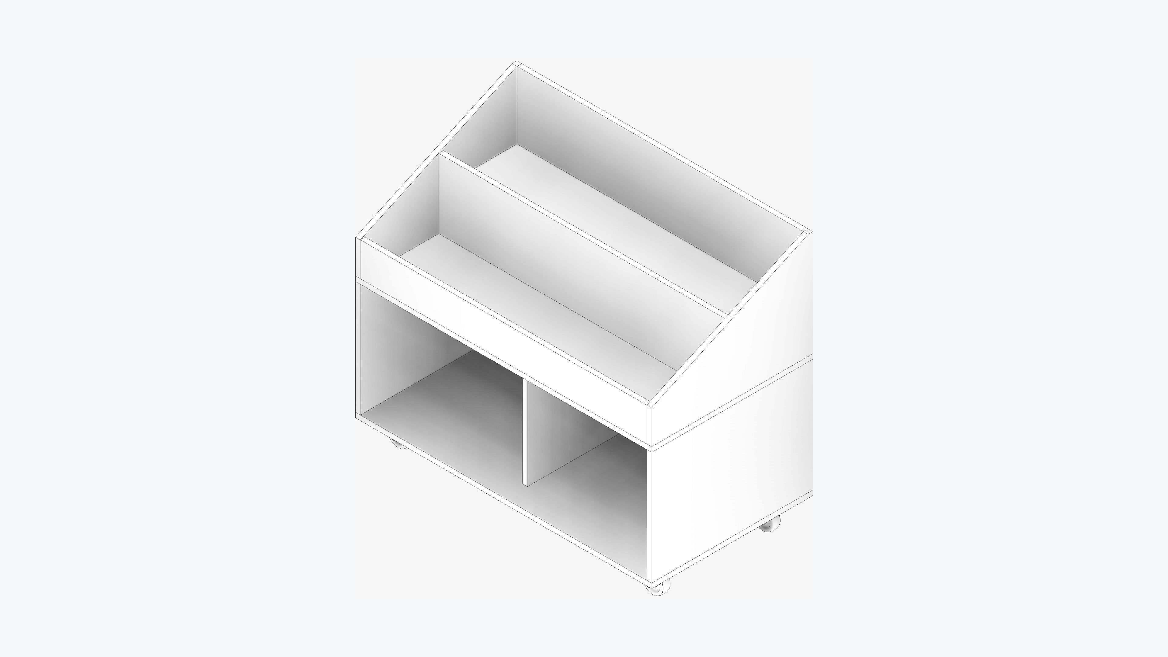 Book Box - Library - Integral - Big Picture Book Low-poly 3D model_2