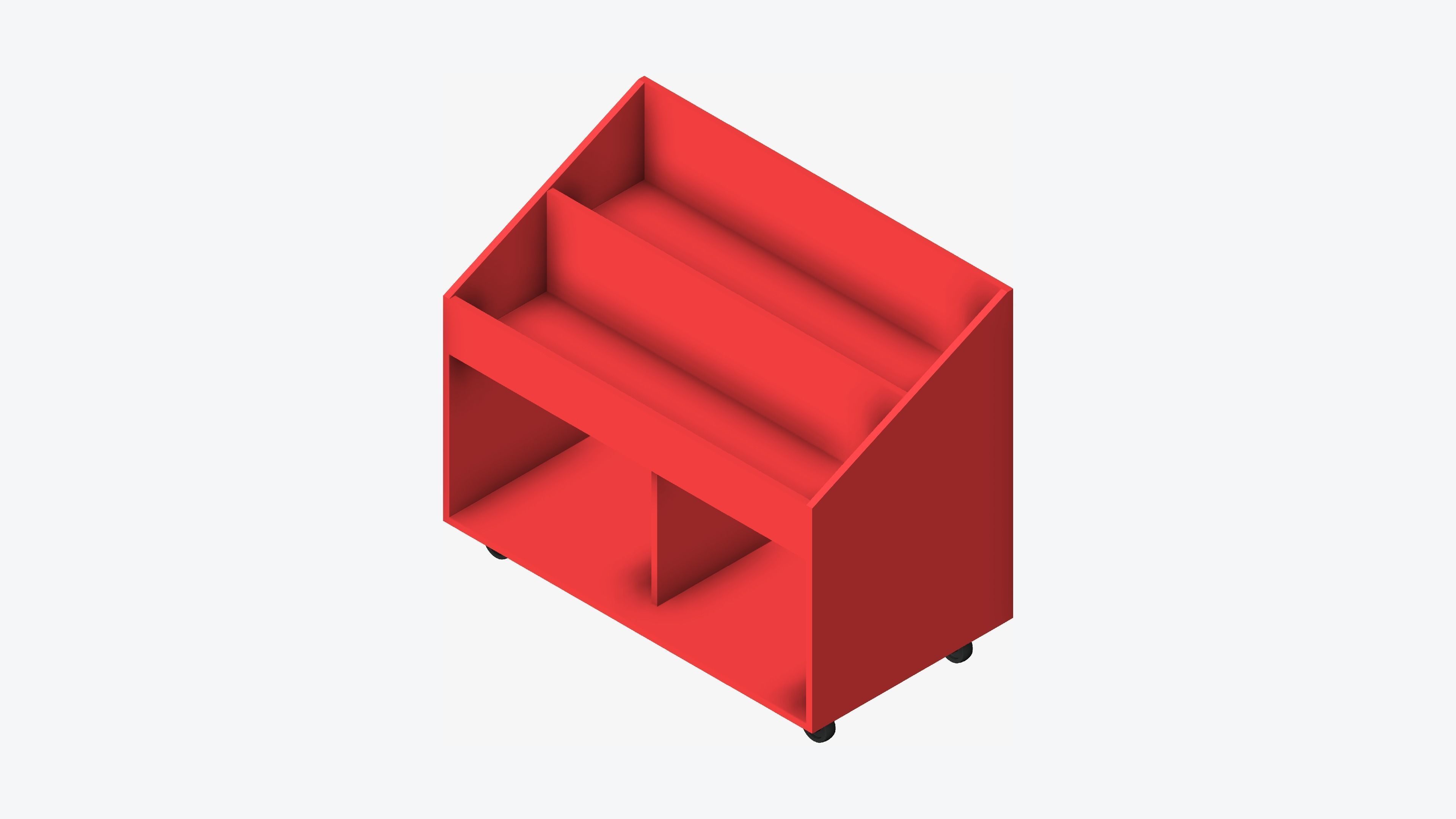 Book Box - Library - Integral - Big Picture Book Low-poly 3D model_6