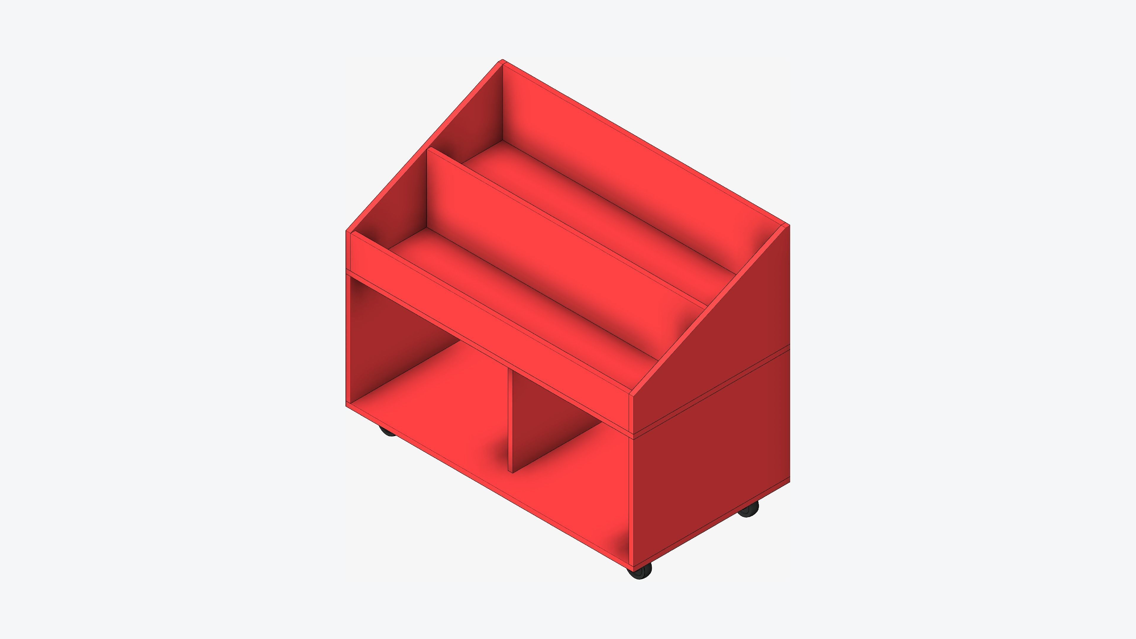 Book Box - Library - Integral - Big Picture Book Low-poly 3D model_1
