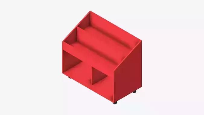 Book Box - Library - Integral - Big Picture Book Low-poly 3D model