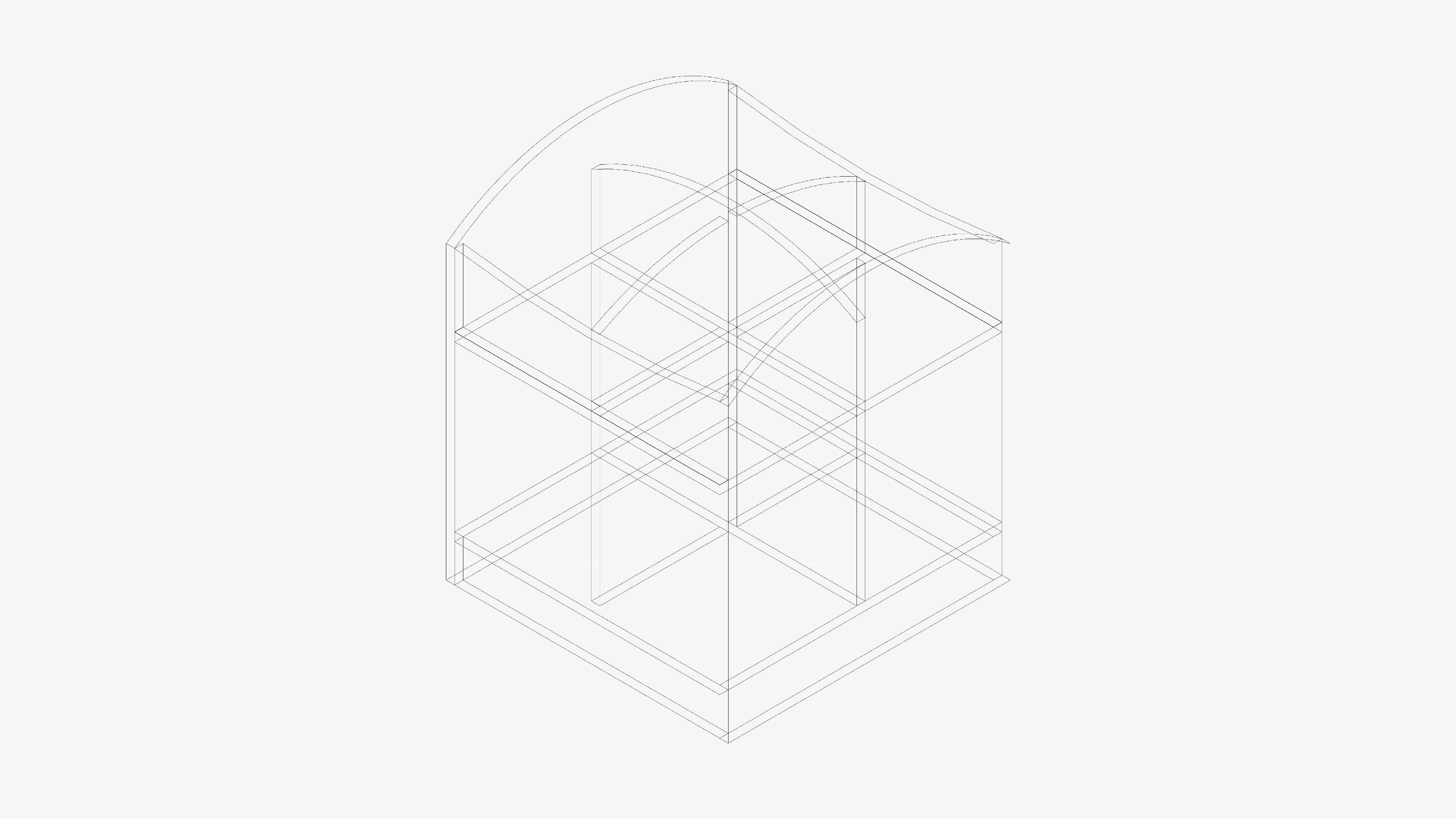 Book Box - Library - Integral - Single Low-poly 3D model_3