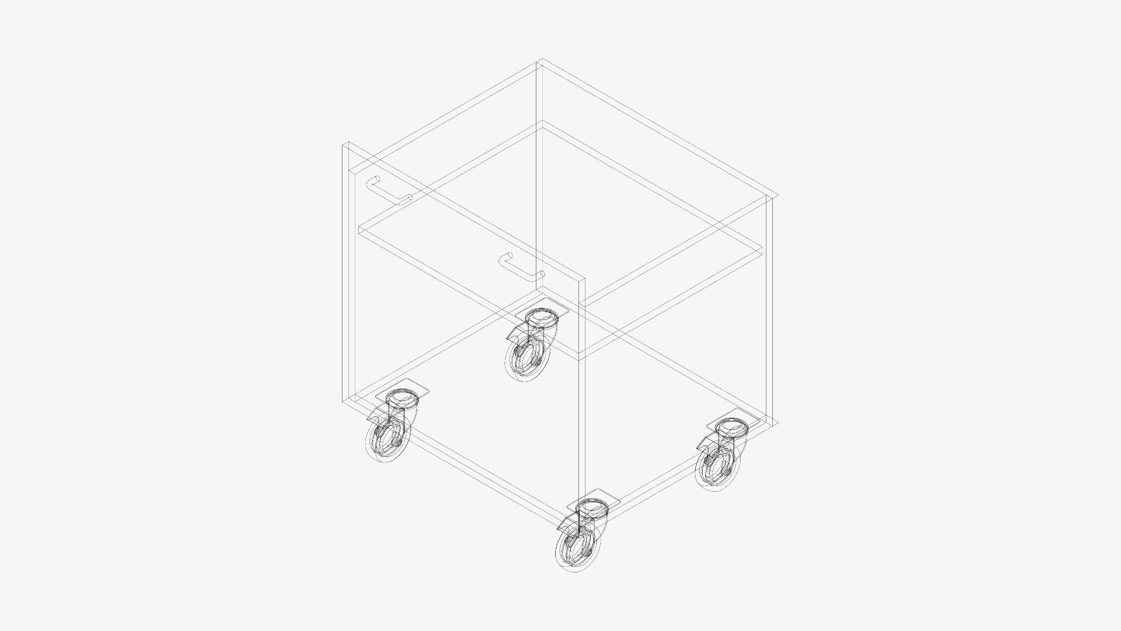 Book Return Box - Library - Integral Low-poly 3D model_3