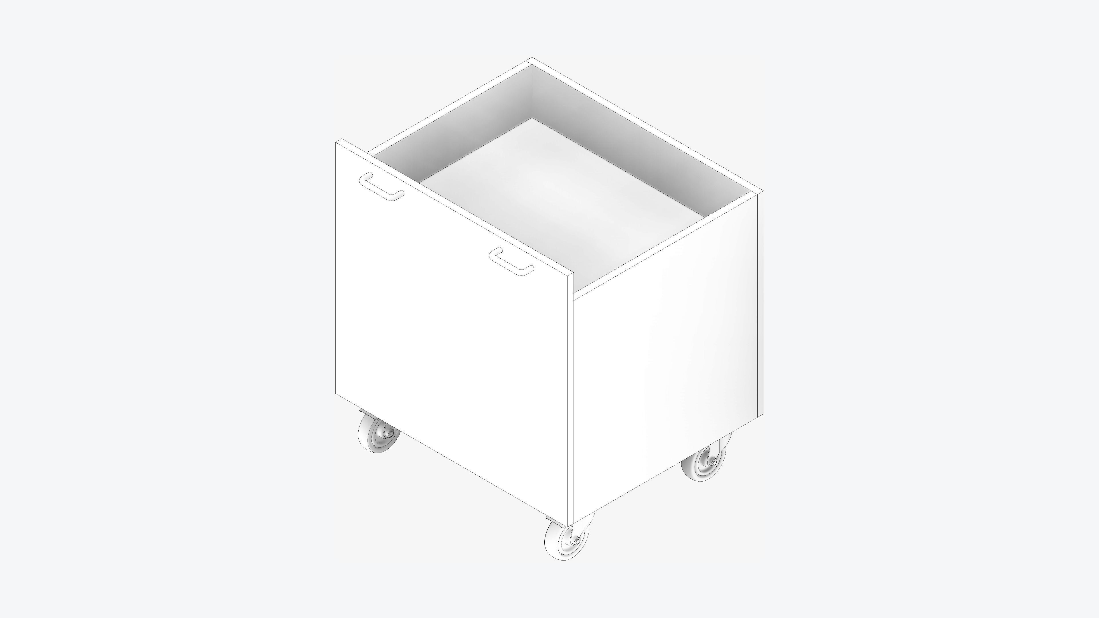 Book Return Box - Library - Integral Low-poly 3D model_2