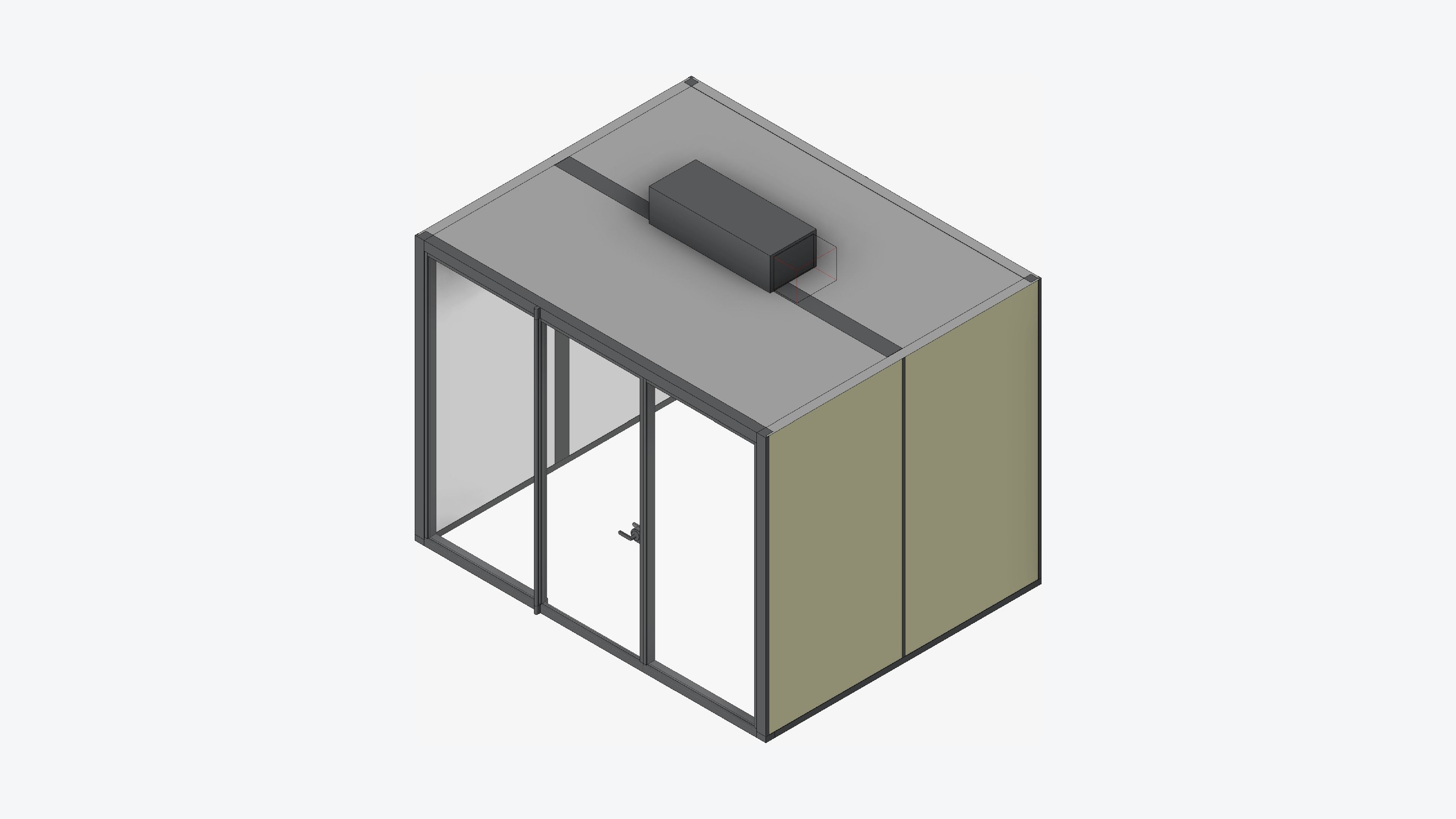 Booth - Meeting - Officetec - Pod - Large Low-poly 3D model_1